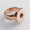 12pcs a Lot Whole 18mm Snap Buttons Ring Size 17 Fashion Rose Gold Metal Jewelry For Men Women 7