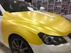 Pellicola per auto in vinile metallizzato opaco Yellow Diamond con rilascio d'aria come colla a bassa aderenza di qualità 3 m Rotolo da 1,52x18 m