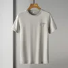 Camisas de vestido masculinas Camiseta masculina de manga curta Halte de verão Cotton Korean Fashion Brand Loose Top