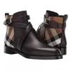 Мужская обувь Fashion Trend Wild British Handmade Brown PU Checked Belt Adjustable Buckle Cross Personality Ботильоны KU042 211216