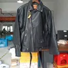 IEFB春のファッションPUレザーブラックジャケット男性の韓国のトレンドハンサムな特大の過大評価緩いコート高品質の布9Y885 210524