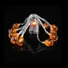 Nova DHL Free 1.5m 10 LEDs Party Halloween Abóbora Abóbora Esqueletos Bat Spider LED Corda Festival Festival Bar Home Decor Hallowmas Ornamento Quem