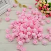 3,5 cm fiore decorativo orsacchiotto rosa PE schiuma bouquet artificiale per la casa decorazione di nozze corona fai da te falso