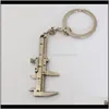 Anahtarlık moda aessiors varış hareketli vernier kaliper cetvel modeli anahtarlık metal kolye anahtar zinciri chaveiro c kole42387