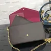 2021 with box 3 piece shoulder bag brand luxury designer hobo women Fashion chain Tote clutchbag Crossbody bags handbag POCHETTE FeLICIE handbags Wallet Purses