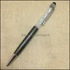 Ручки офисный бизнес Industrialkaiai Симпатичные Bling Crystal Diamond Ballpoint Pen Touch Screen Ballpen Канцтовары Кансионаты Эсколарская школа