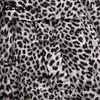 Streetwear Leopard Blouse Kvinnor Batwing Långärmad Ficka Skjorta Kvinna Lösa Chic Ladies Tunika Toppar Blusas Elegantes 210413