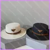 Flat Fitted Bucket Hat Designer Women Caps Hats Mens Casquette Woven Straw Hat Womens Casual Summer Beach Baseball Cap D218023F2221912