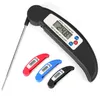 Digital LCD Food Thermometer Probe Folding Kitchen BBQ Meat Oven Water Oil Test Tool