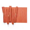 Коврики подушки 4/6pcs PVC Placemat Европейская водонепроницаемая не скользящая теплоизоляция бамбука бамбука