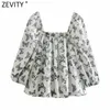 Kobiety Vintage Collar Collar Butterfly Print Casual Smock Bluzka Kobiet Chic Elastyczna Pleda Kimono Koszula Blusas Topy LS9080 210420