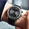 Wristwatches Wristwatch Mens Watches BENYAR Top Quartz Watch Men Gold Chronograph Military Leather Clock 2021 Reloj Hombre