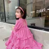 Весна прибытия девочек мода платье платье детские летние торт ES 210528