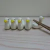 Mini joli caneton porte-baguettes ensemble Support fourchette cuillère à café vaisselle créative support de canard Kithchen outils