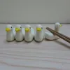 Mini Lovely Duckling Chopstick Holder Set Support Gaffel Kaffe Spoon Creative Dinnerware Duck Stand Kithchen Tools