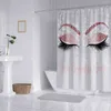 Глаза водонепроницаемый душевой занавес полиэстер ткань ванны занавес для ванной комнаты шторы 21116