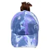 Mode straat tie dye vrouwen paardenstaart baseball cap meisjes snapback zomer hoed vrouwelijke hiphop hoeden casual instelbaar buiten