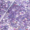 XULIN Resin Bedazzler Cristal Strass Transparent Jelly Purple Ab Non fix Round Para Nail Art Decoration334H