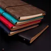 PU Leather Note Book Cover Spirala Notebook A5 Planner Organizator Travel Journal Diary 6 Ring Binder Biurowanie QX2B 210611