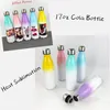 DIY Sublimation 17oz Cola Bottle with Gradient Color 500ml Stainless Steel Cola Shaped Water Bottles Double Walled Insulated Flasks