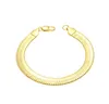 Браслет-цепочка со змеиным звеном, мужские золотые модные ювелирные браслеты в стиле хип-хоп для женщин