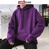Lappster Men Harajuku Kleurrijke Streetwear Hoodies Herfst Mens Hip Hop Solid Hooded Sweatshirts Koreaanse Fashions Black Hoodie 211014