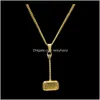 Pendant Necklaces & Drop Delivery 2021 Men Stainless Steel Hip Hop Necklace Hammer Pendants Jewelry Design Punk Filling Pieces Mens Fashion 6