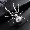 Pins, Brooches Japan And South Korea Imitation Pearl Spider Brooch Female 2021 Fashion Animal Clothing Accessories