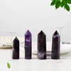 Ability Quartz Pillar Dream Amethyst Crystal Tower Arts Ornament Mineral Healing wands Reiki Natural six-sided Energy stone Transport gas pillars