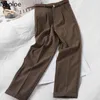 NEPLOE Cintura alta Harem Harem Pant Mulheres Primavera Escritório Casual Senhora Cor Sólida Loose Coreano Pantalones Terno Calças 210422