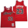 M N Vintage Chlcago Micheal #23 Swingman 메쉬 자수 로고 정통 스티치 농구 유니폼