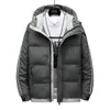 Men's Winter Warm Jacket Fashion Simples Cabinete Sólida Cor Sólida Rosto de Algodão Espesso M-4XL Chaqueta de Hombre 211214