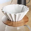 Ceramic Coffee Dripper 1-2Cups 1-4Cups Creative Engine Style Coffee Drip Filter Cup Permanent Pour Over Coffee Maker 210331