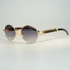 70 Off Store Online Designer exclusivo Buffalo Horn Sunglasses para homens Óculos ovais transparentes Trendy Syewear Gafas Myopia9852355