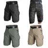 Men Classic Tactical Shorts Upgraded Waterproof Quick Dry Multi-pocket Short Pants Outdoor Hunting Fishing Military Cargo Shorts X0628
