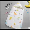 Tassen kinderdagverblijfbedden baby kinderen zwangerschapsval levering 2021 0 9m baby slaapzak envelop geboren quilt babe katoen zachte baby gewikkeld in win