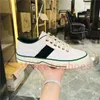 مصممي الزهور الفاخرة أحذية رياضية Gren Red Stripe Canvas مطاطية حذاء وحيد إيطاليا الرياضة المنخفضة والنساء الترفيهي أحذية عرضية عشرة الرجال