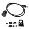 Organizador de automóviles de alta calidad USB3.0 Extensión Flush Mount Cable Dashboard Kit Redondo