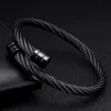 Black Gun Plated Stainless Steel Open Men Women Cuff Bangles Vintage Mesh Surface Male Charm Sporty Bracelets Decoration Q0719