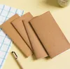 2021 Notebooks Cowhide Paper Notebook Blank Notepad Vintage Soft Daily Memos For Sketching Graffiti Hand-drawing 32 Sheets 64 Pages