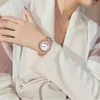 Sunkta Kvinnor Klockor Vattentät Rostfritt Stål Top Märke Luxury Fashion Ladies Quartz Gold Watch Relogio Feminino Montre Femme 210517