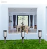 10 LEDs Solar Powered Lawn Light RGB Warm White Ground Plug Lamps for Yard Deck Patio LED Spot Pathway Lighting