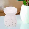 Night Fragrance Lamp Ceramic Essence Oil Burner Candle Incense Aromatherapy Stove (Star)