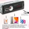 VODOOL 1DIN BIL RADIOS STEREO Bluetooth Audio Music MP3 Multimedia Player USB / TF / AUX-In Clock Display 210625