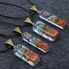 Crystsal Bar Yoga 7 Chakra Orgone Energy Healing Pendant Necklace Natural Stone Necklaces for Women Fashion Jewelry Will and Sandy