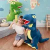 60cm / 90cm Cartoon Dinosaure Jouets En Peluche Loisirs Énorme Tyrannosaurus Rex Poupées En Peluche Jouets En Peluche Pour Enfants Garçons Classique Jouets 210724