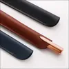 أكياس قلم رصاص 1 قطع جلدية حقيبة مصنوعة يدويًا مصنوعة يدويًا قلم القلم النافورة.