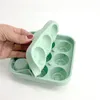 Rose Flower Shape Herbruikbare Ijsschimmel Gereedschap 9 Rooster Siliconen Ice Cube Maker Mold Ice-Cube Lade DHL Gratis YT199503