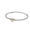 2021 Domed Golden Heart Clasp Snake Rose Petals Link Sparkling Halo Tennis Bracelet High-quality Jewelry For Women As Gifts