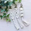 Vedawas Tassel Macrame Keychains for Women Boho Handmade Weave Fiberlove key Holder Keyring Bag Car Hanging Accessories Gifts G1019